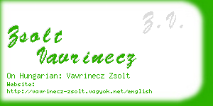 zsolt vavrinecz business card